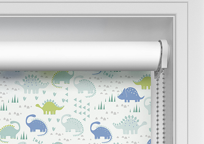 Dino Geo, Jurassic Greens - Twist&Fit Roller Blind - Image 11